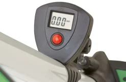 Hochleistungs Standpumpe, für alle Ventilarten, 7 bar, mit Manometer, inkl. Adapter-Set, inkl. Batterien, Aluminium