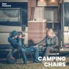 HOMECALL Campingstuhl Gartenstuhl Klappbar, UV+ Olefin-Stoff, 5 fach Verstellbarer Rückenlehne, bis 150kg
