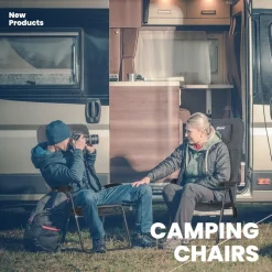 HOMECALL Campingstuhl Gartenstuhl Klappbar, UV+ Olefin-Stoff, 5 fach Verstellbarer Rückenlehne, bis 150kg