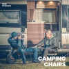 HOMECALL Campingstuhl Gartenstuhl Klappbar, Textilene gepolstert mit Quick-Dry-Schaum, 5 fach Verstellbarer Rückenlehne, bis 150kg