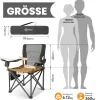HOMECALL Campingstuhl XXL Klappstuhl, bis 360 KG Belastbar