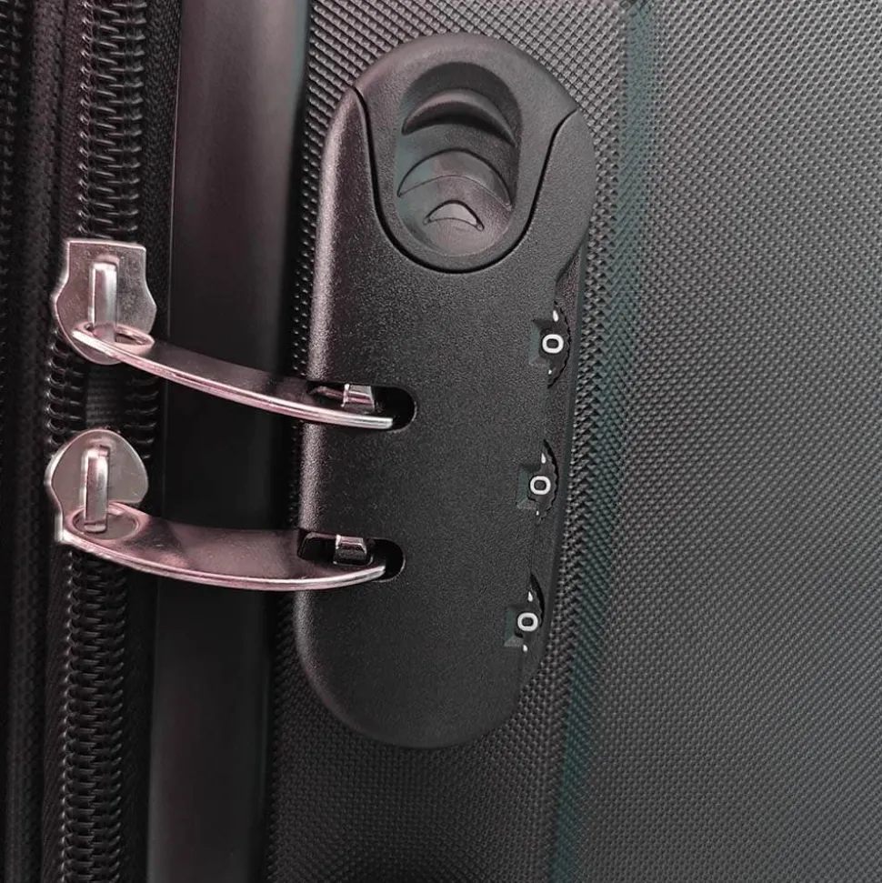 HOME DELUXE Reisekoffer Set VAYA – 3-teilig, Schwarz