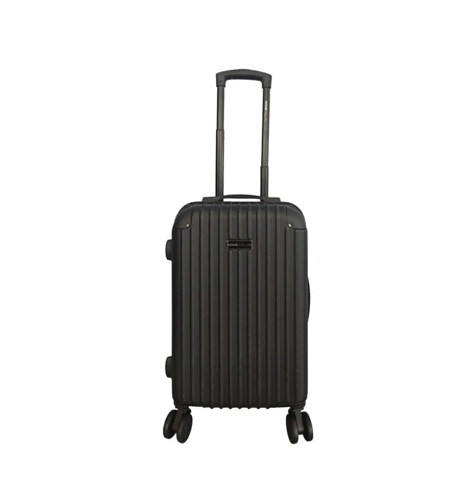 HOME DELUXE Reisekoffer Set VAYA – 3-teilig, Schwarz