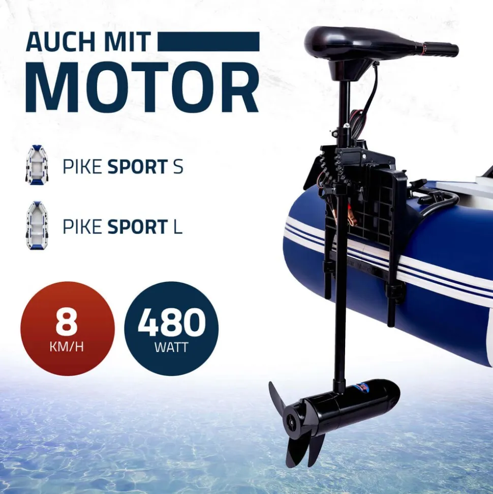 HOME DELUXE Schlauchboot mit Motor PIKE S