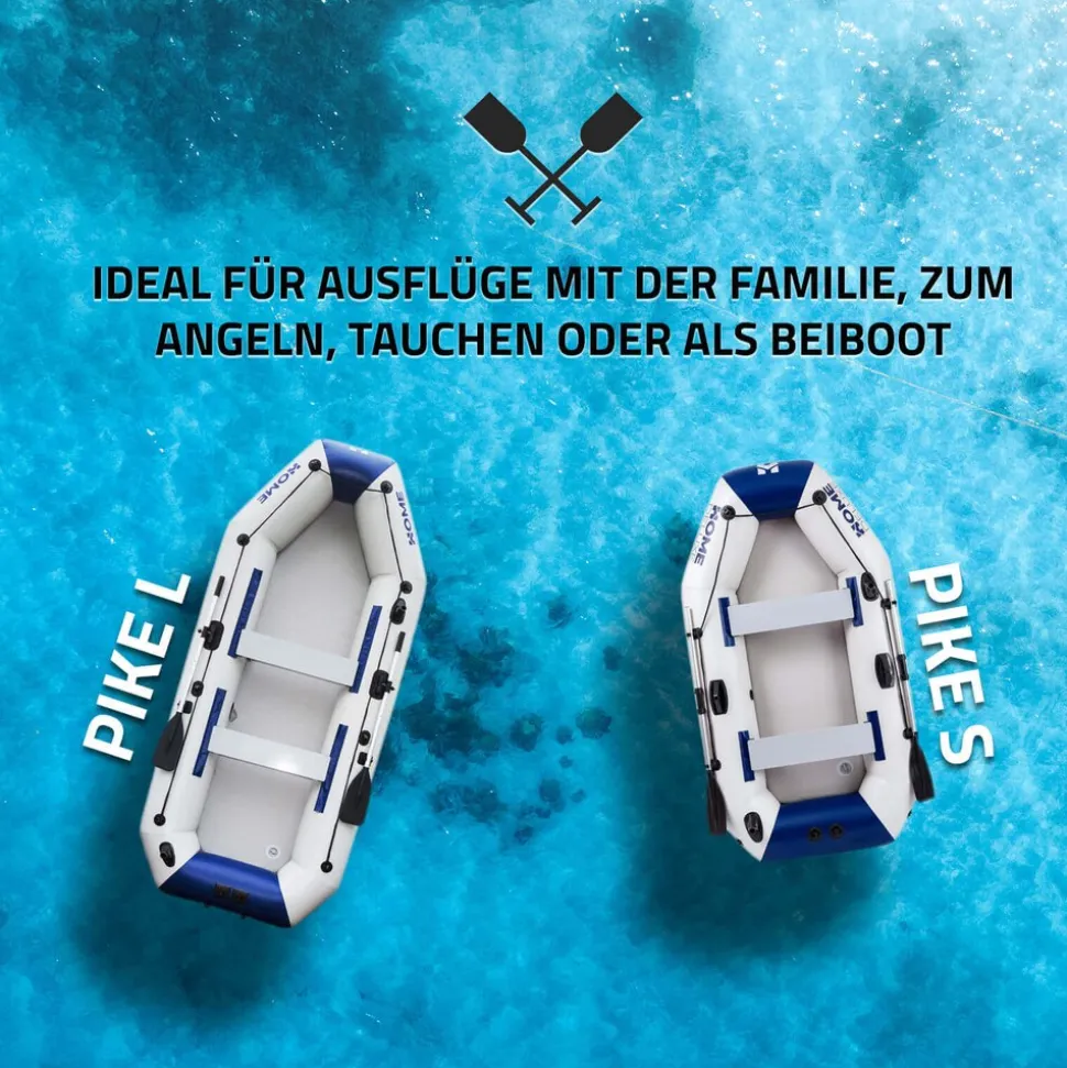 HOME DELUXE Schlauchboot mit Motor PIKE S