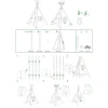 HTI-Line Kinderzimmerzelt Tipi Stars