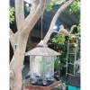 HTI-Living Vogelfutterhaus Nessa Metallic Gold mit Solarpanel