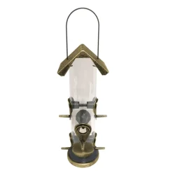 HTI-Living Vogelfutterspender Nessa Röhre Metallic Gold