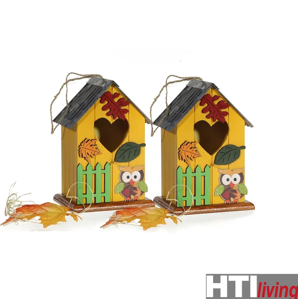 HTI-Living Vogelhaus 2er Set Eule