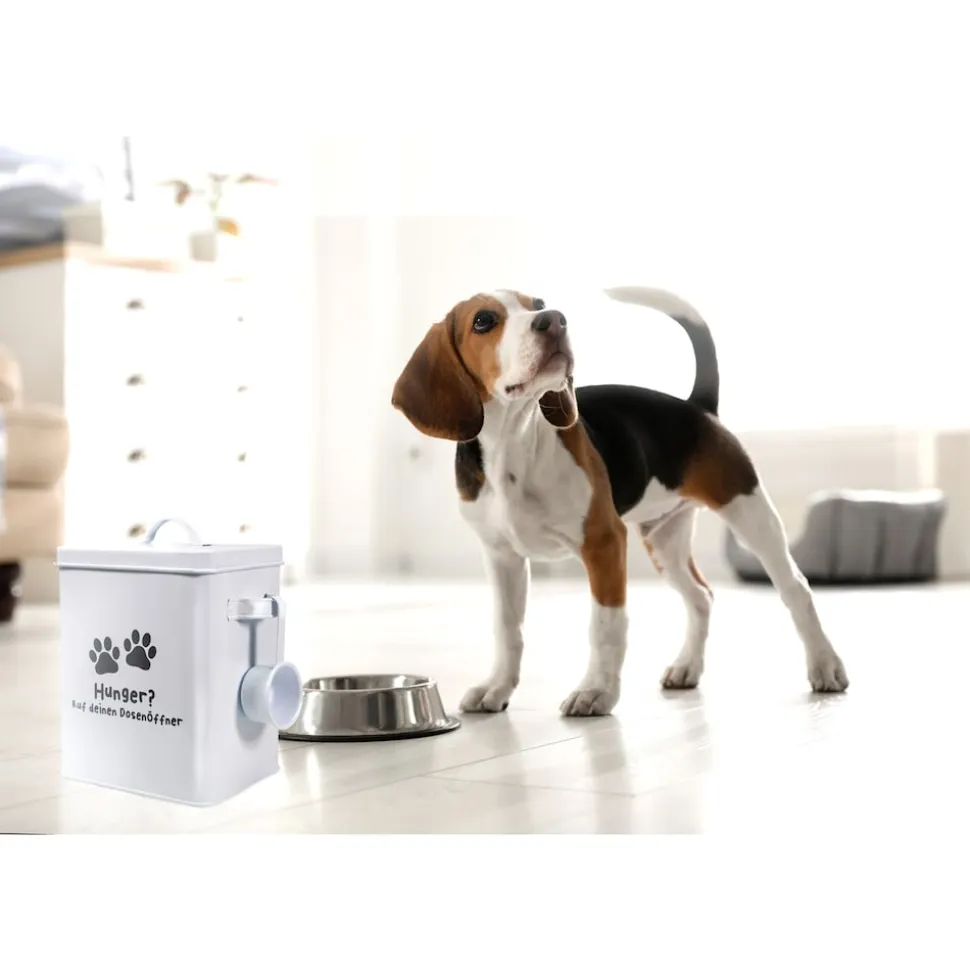 HTI-Living Vorratsdose Tierfutter mit Dosierlöffel Landhaus