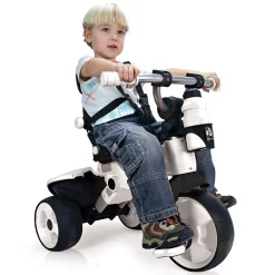 INJUSA City Max Dreirad ab 6-36 Monate – Kinderdreirad mit Schubstange & Gummirädern