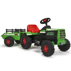 INJUSA Elektrotraktor Basic für Kinder ab 1-3 Jahren – 6V Elektro-Traktor mit Anhänger – Kindertraktor mit Gaspedal, Licht & Sound – Höchstgeschwindigkeit 2-3 km/h