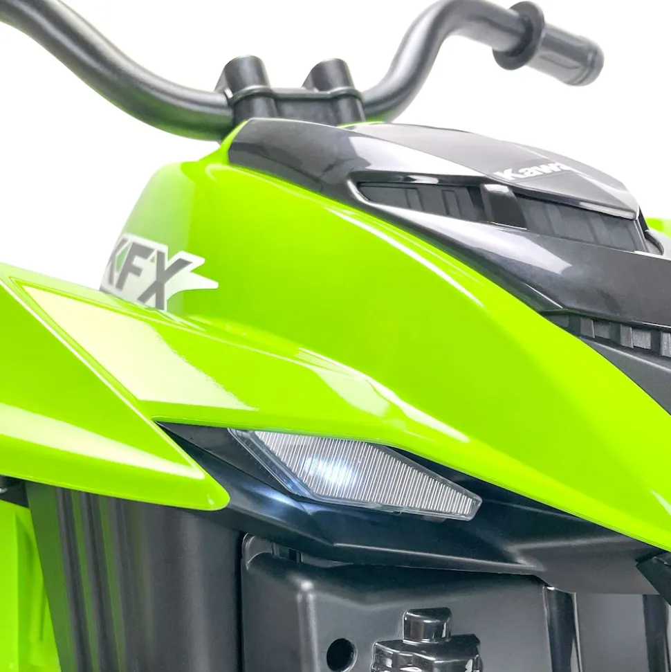 INJUSA Kawasaki KFX90 ATV 12V Elektroquad für Kinder ab 2 Jahren - batteriebetriebenes Quad mit Vorwärts- & Rückwärtsgang