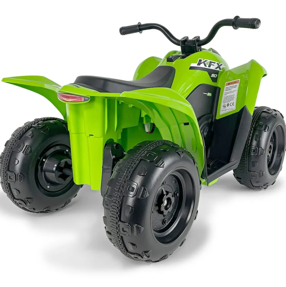 INJUSA Kawasaki KFX90 ATV 12V Elektroquad für Kinder ab 2 Jahren - batteriebetriebenes Quad mit Vorwärts- & Rückwärtsgang