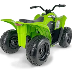 INJUSA Kawasaki KFX90 ATV 12V Elektroquad für Kinder ab 2 Jahren - batteriebetriebenes Quad mit Vorwärts- & Rückwärtsgang