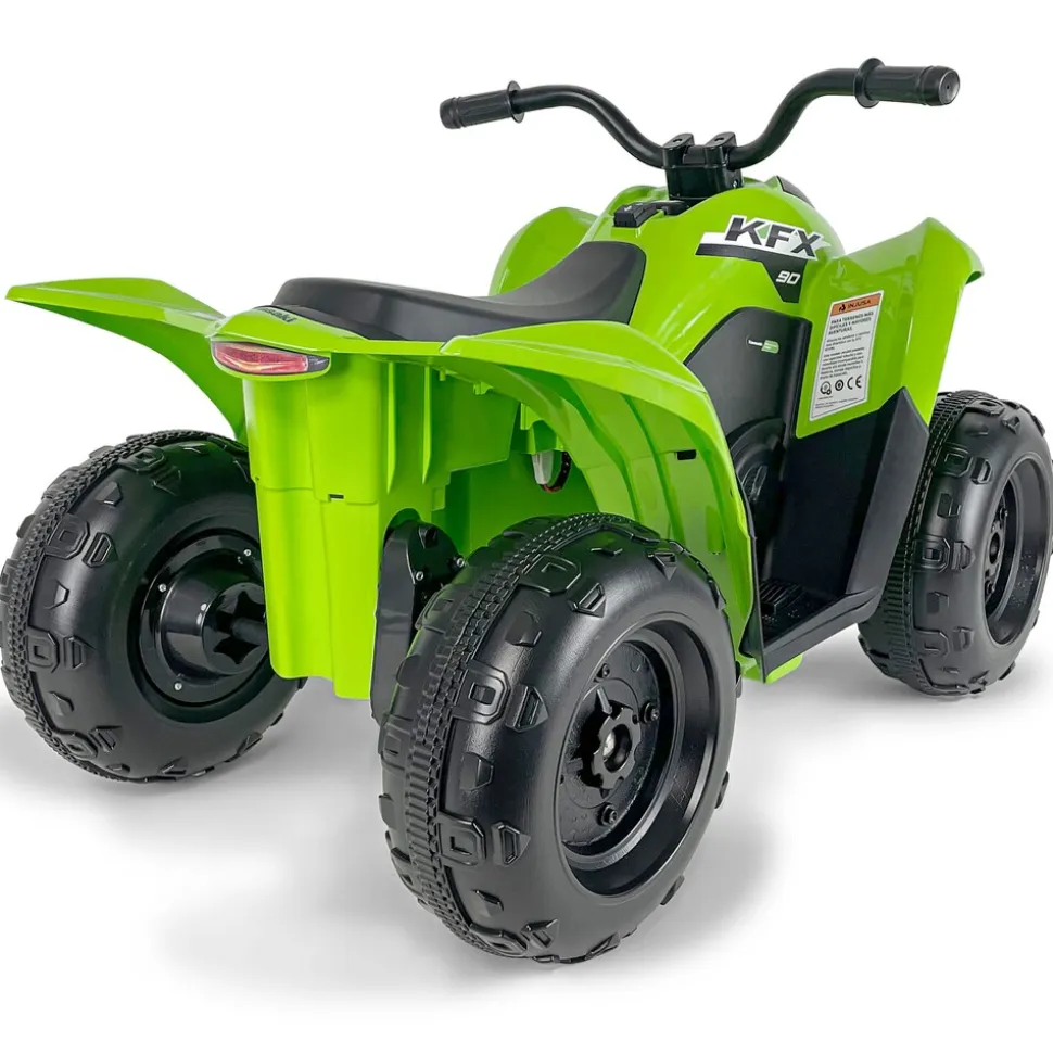 INJUSA Kawasaki KFX90 ATV 12V Elektroquad für Kinder ab 2 Jahren - batteriebetriebenes Quad mit Vorwärts- & Rückwärtsgang