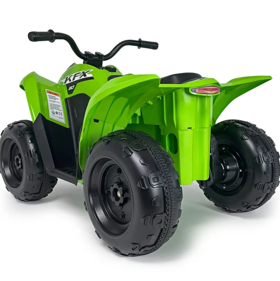 INJUSA Kawasaki KFX90 ATV 12V Elektroquad für Kinder ab 2 Jahren - batteriebetriebenes Quad mit Vorwärts- & Rückwärtsgang