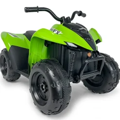 INJUSA Kawasaki KFX90 ATV 12V Elektroquad für Kinder ab 2 Jahren - batteriebetriebenes Quad mit Vorwärts- & Rückwärtsgang
