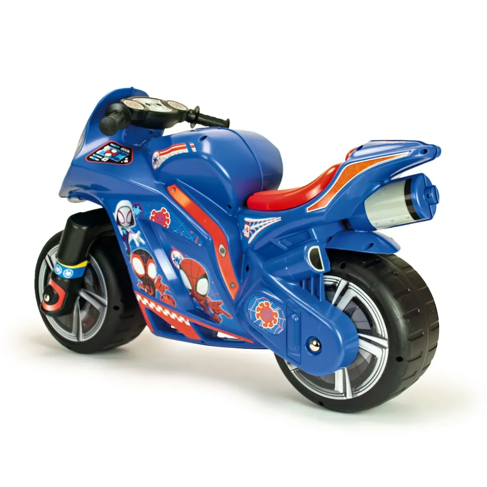 INJUSA Marvel Spidey Moto Laufrad ab 4-7 Jahre – Großes Kindermotorrad Rutscherfahrzeug