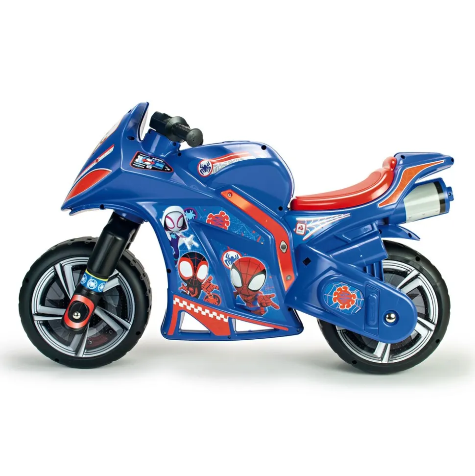 INJUSA Marvel Spidey Moto Laufrad ab 4-7 Jahre – Großes Kindermotorrad Rutscherfahrzeug