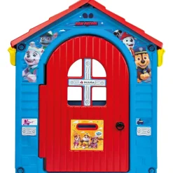 INJUSA Paw Patrol Spielhaus für Kinder ab 3-6 Jahren Kinderhaus mit Haupttür, Briefkasten & Riegel – 2 Seitentüren & Fenster mit Außentheke
