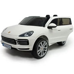 INJUSA Porsche Cayenne 12V Elektroauto für Kinder ab 3 Jahren – Elegantes SUV-Spielzeugauto mit Fernbedienung, Licht & Sound