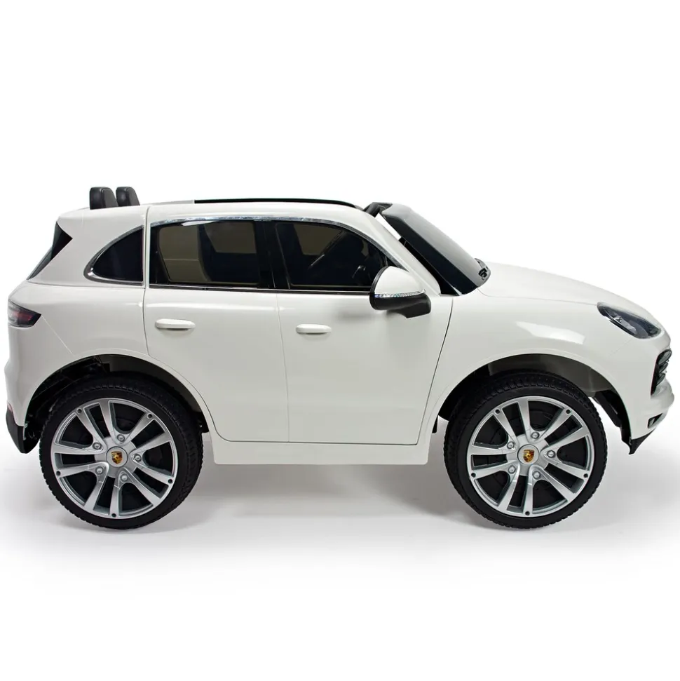INJUSA Porsche Cayenne 12V Elektroauto für Kinder ab 3 Jahren – Elegantes SUV-Spielzeugauto mit Fernbedienung, Licht & Sound