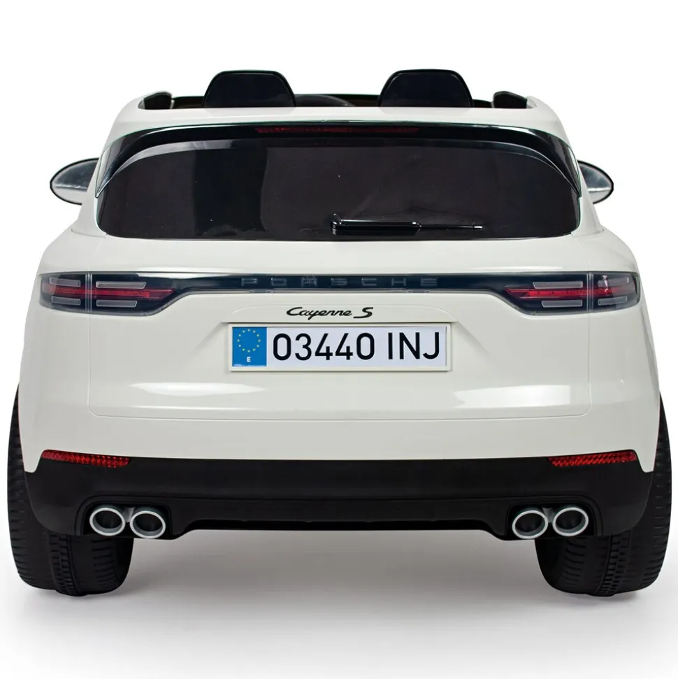 INJUSA Porsche Cayenne 12V Elektroauto für Kinder ab 3 Jahren – Elegantes SUV-Spielzeugauto mit Fernbedienung, Licht & Sound