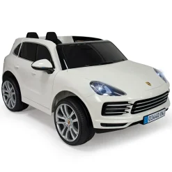 INJUSA Porsche Cayenne 12V Elektroauto für Kinder ab 3 Jahren – Elegantes SUV-Spielzeugauto mit Fernbedienung, Licht & Sound