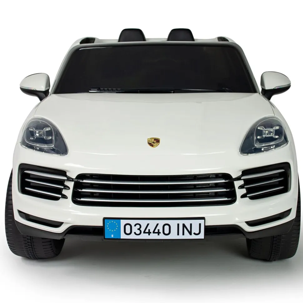 INJUSA Porsche Cayenne 12V Elektroauto für Kinder ab 3 Jahren – Elegantes SUV-Spielzeugauto mit Fernbedienung, Licht & Sound