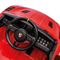 INJUSA Porsche Spyder 12V Elektroauto für Kinder ab 3 Jahren – Luxuskinderauto mit Licht & Sound