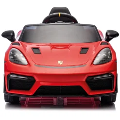 INJUSA Porsche Spyder 12V Elektroauto für Kinder ab 3 Jahren – Luxuskinderauto mit Licht & Sound