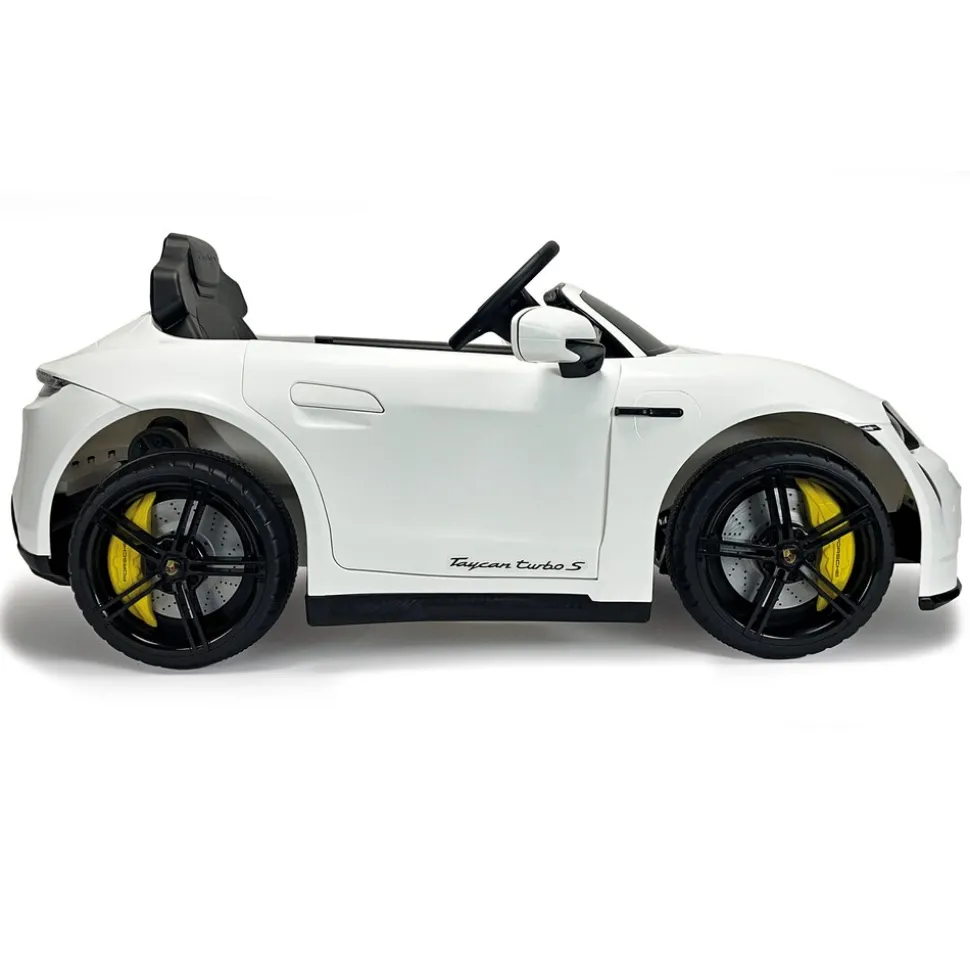 INJUSA Porsche Taycan 12V Elektroauto für Kinder ab 3 Jahren – Luxus Kinderauto mit Licht & Sound
