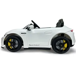 INJUSA Porsche Taycan 12V Elektroauto für Kinder ab 3 Jahren – Luxus Kinderauto mit Licht & Sound
