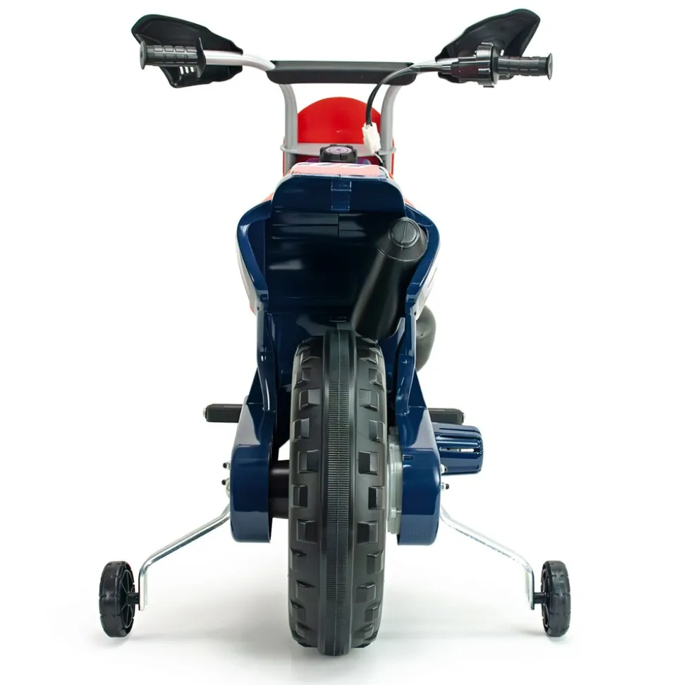 INJUSA Repsol Elektromotorrad für Kinder ab 3 Jahren – Offizielles Racing-Design - Elektrofahrzeug mit Stützrädern & Gaspedal