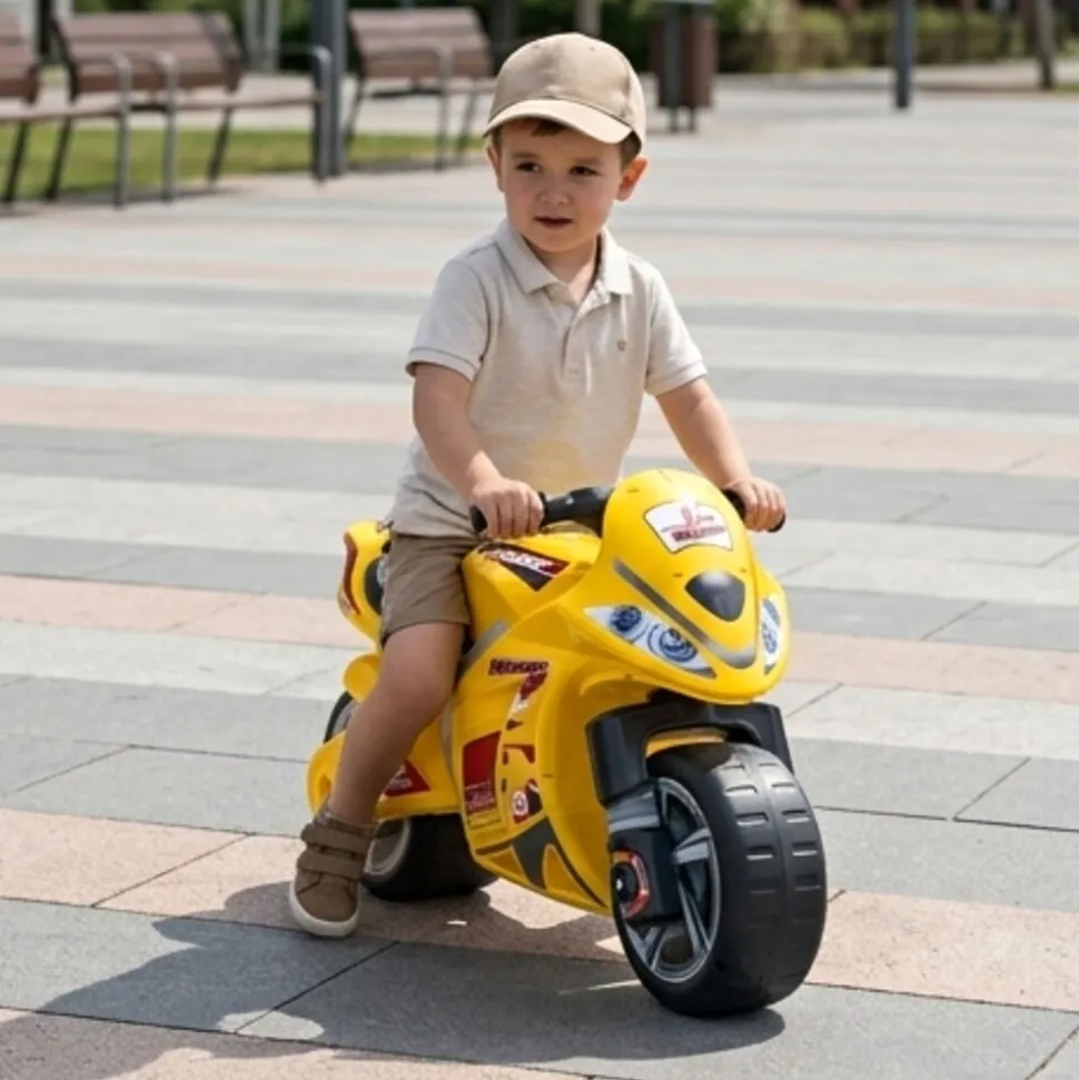 INJUSA Winner Moto Laufrad ab 4-7 Jahre Kindermotorrad Rutscherfahrzeug Indoor & Outdoor