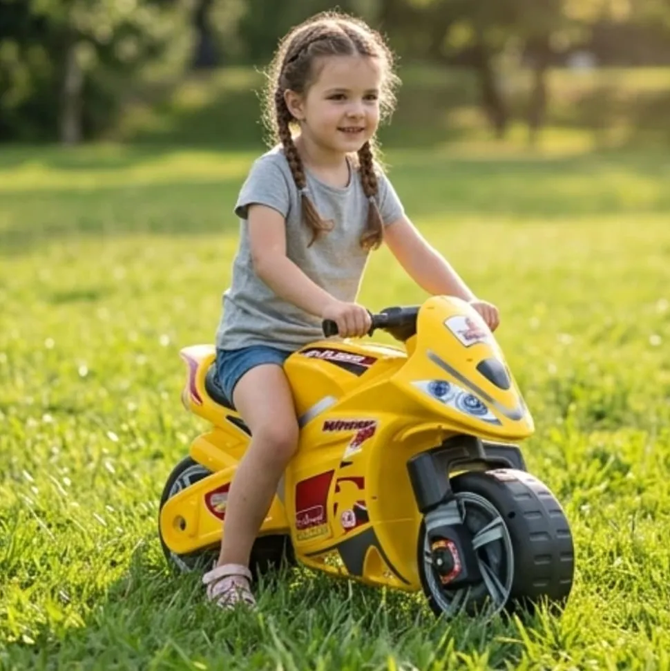 INJUSA Winner Moto Laufrad ab 4-7 Jahre Kindermotorrad Rutscherfahrzeug Indoor & Outdoor