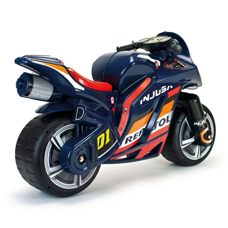 INJUSA Winner Repsol Moto Laufrad ab 4-7 Jahre – Großes Kindermotorrad Rutscherfahrzeug (Produkt aktuell ausverkauft)
