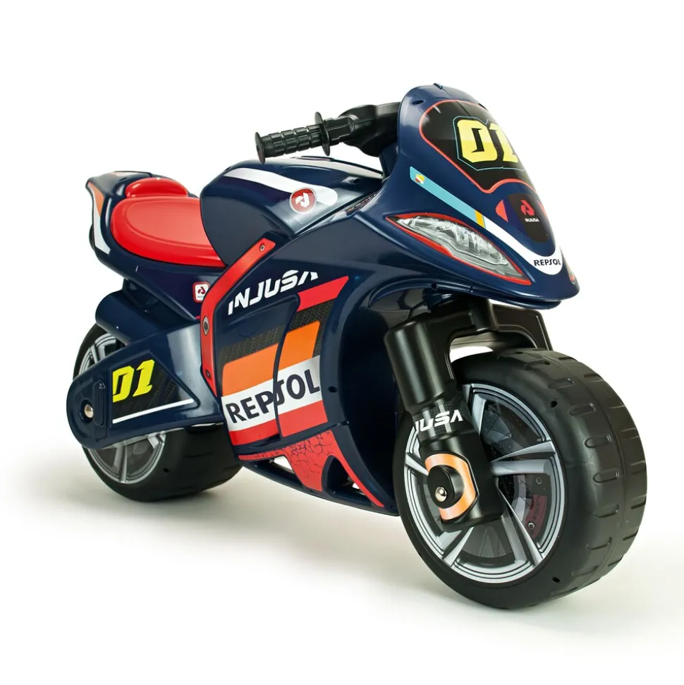 INJUSA Winner Repsol Moto Laufrad ab 4-7 Jahre – Großes Kindermotorrad Rutscherfahrzeug (Produkt aktuell ausverkauft)