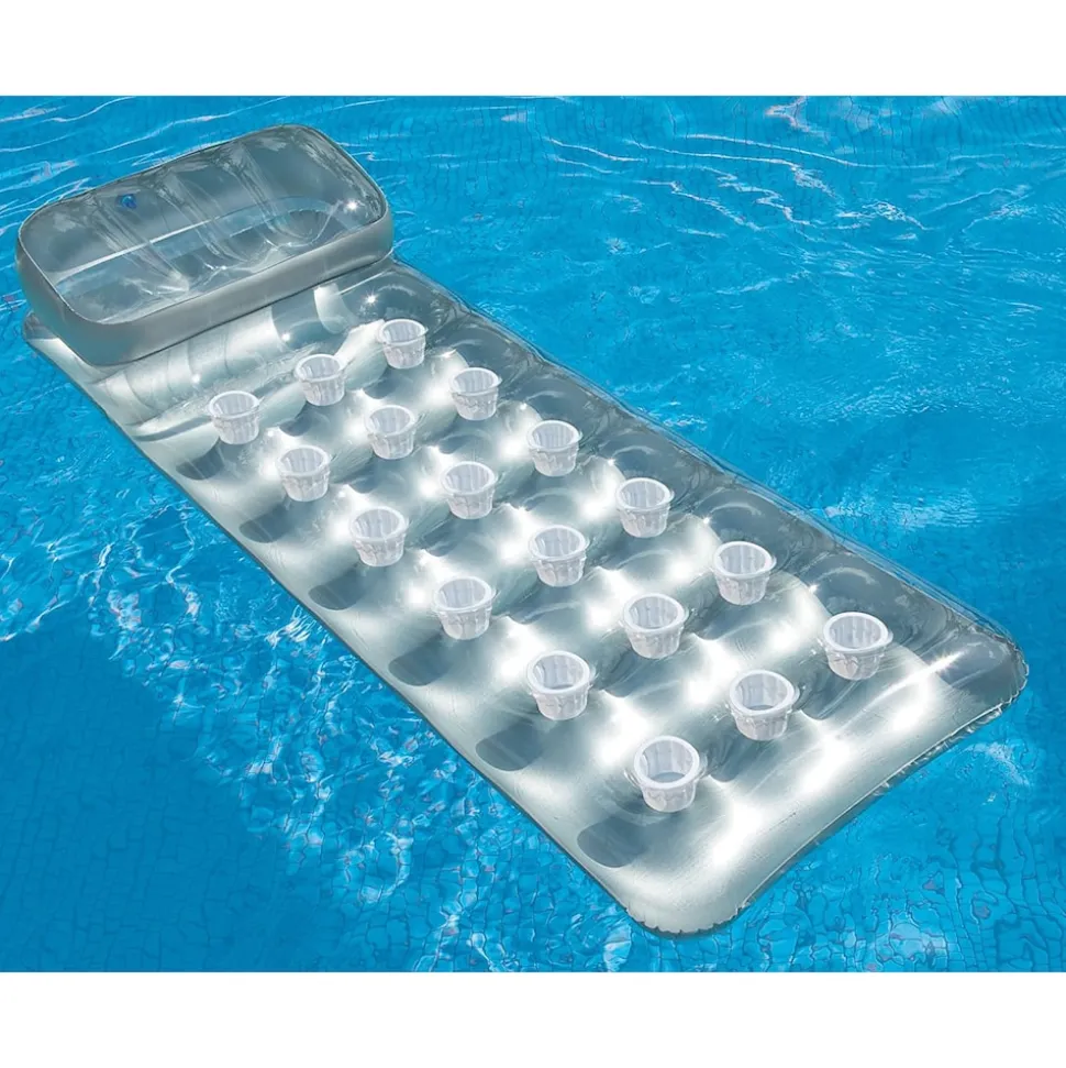 INTEX 58894EU - Luftmatratze - 18-Pocket Suntanner (grau, 188 x 71cm)
