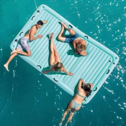 INTEX 56289EU - Luftmatratze - Water Lounge (310x183x18cm) groß, bis 400kg belastbar, 4 Personen