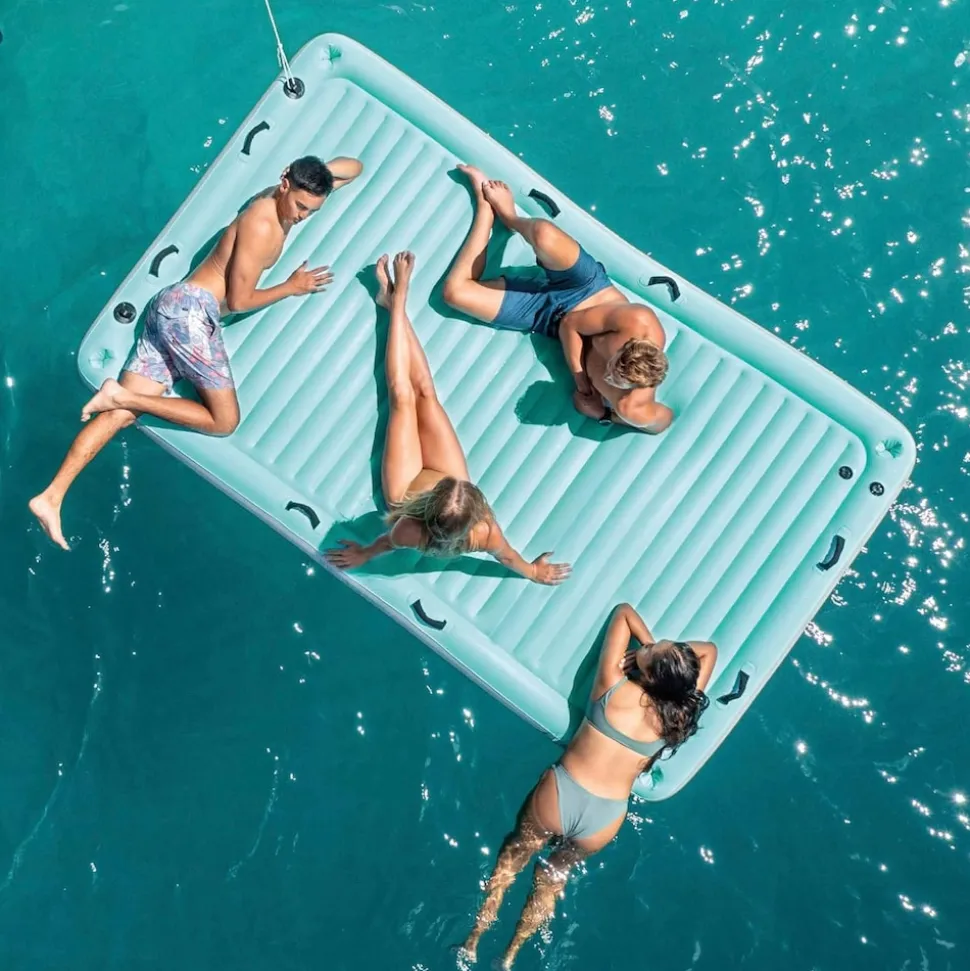 INTEX 56289EU - Luftmatratze - Water Lounge (310x183x18cm) groß, bis 400kg belastbar, 4 Personen