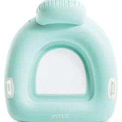 INTEX 56801EU Pillow Float Lounge aufblasbare Schwimmliege Netzsitz Schwimsessel grün