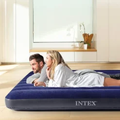 INTEX Luftbett DuraBeam Classic Queen 152x203 cm mit Pumpe & Kissen Set