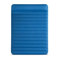 INTEX 64013 - Luftbett - Queen Dura-Beam Truaire inkl. USB-Luftpumpe (blau, 152x203x22) Luftmatratze Campingbett