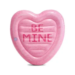 INTEX Luftmatratze Candy Heart Island Herzform 145x142cm Aufblasbar Pool
