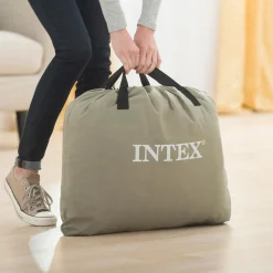 INTEX 64132ND Luftbett DuraBeam Deluxe Pillow Twin 99x191x42cm integrierte Pumpe