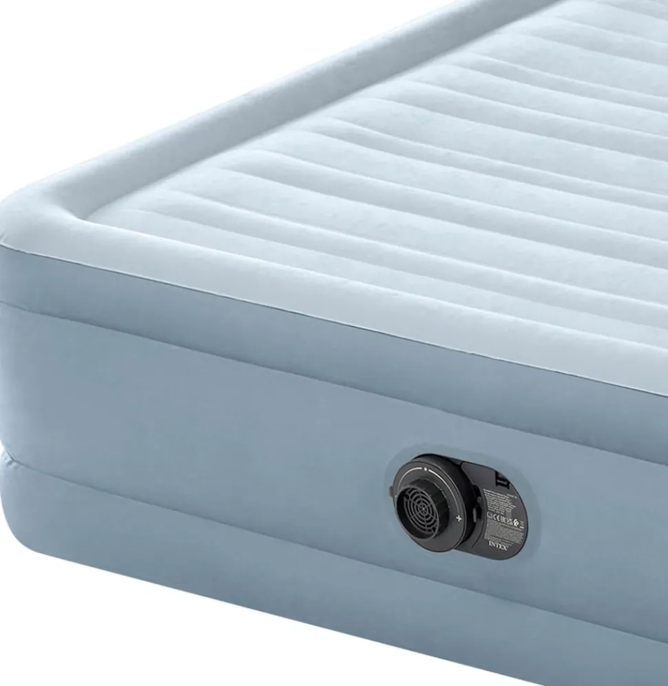 INTEX 64450ND Luftbett DuraBeam Headboard Queen 236x152x86cm mit Pumpe Gästebett