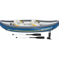 INTEX 68389N Kajak Wyoming C2 2-Personen Schlauchboot 302x89x53cm inkl. Paddel