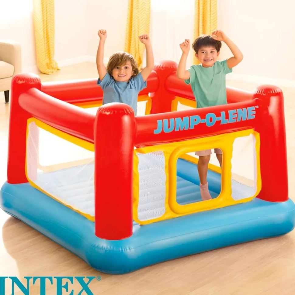 INTEX 48260NP - Jump-O-Lene - Playhouse (174x174x112) Hüpfburg Spielhaus Kinder